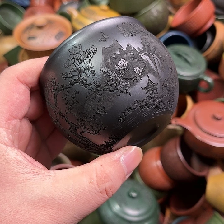 紫砂茶杯全手工紫砂主人杯