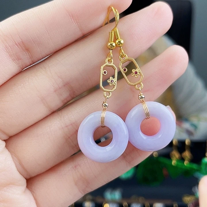 翡翠耳饰未镶嵌饰品