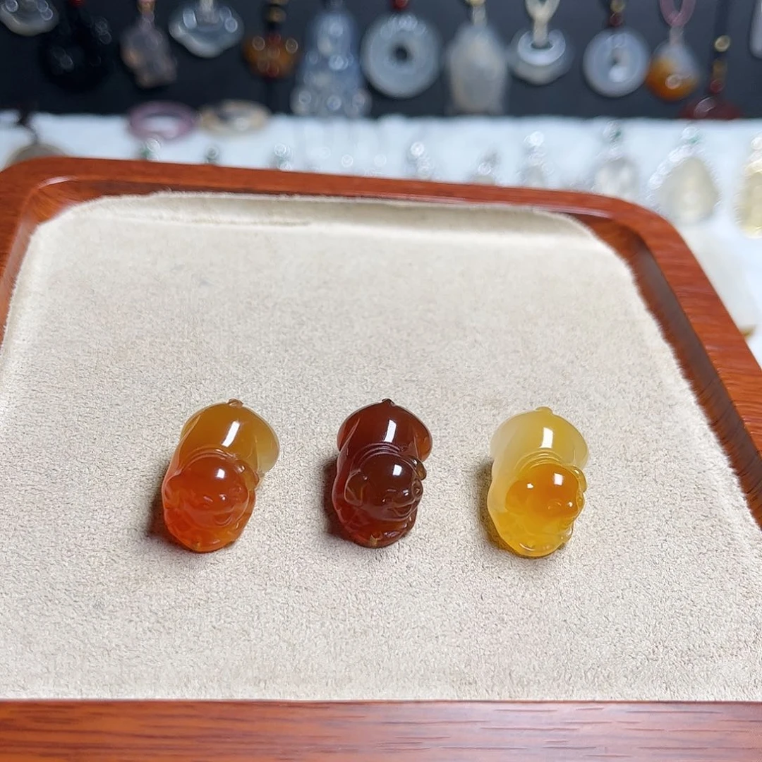 玛瑙/玉髓颈饰未镶嵌多样性发货 拍一发一