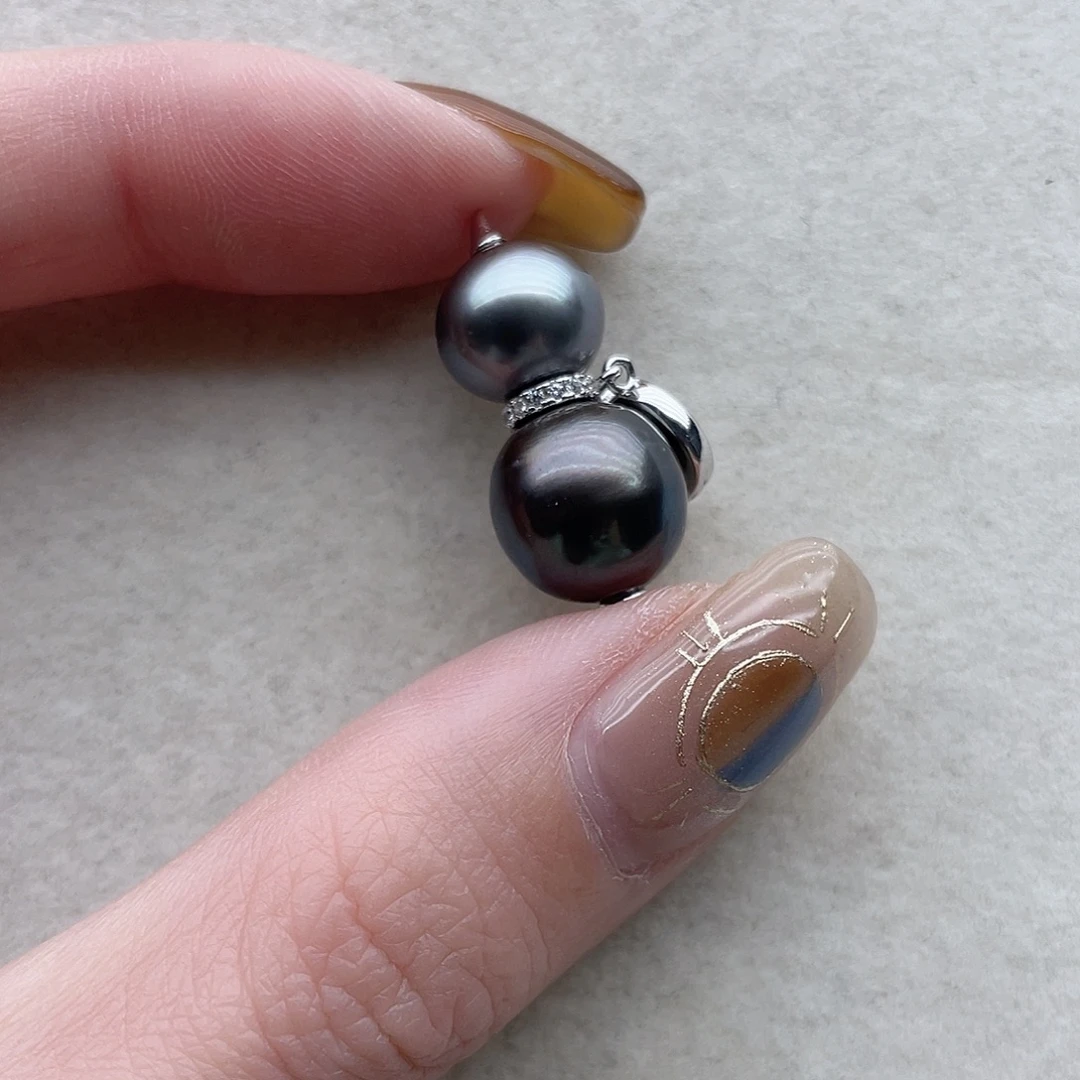 银S925镶嵌吊坠33海水珍珠