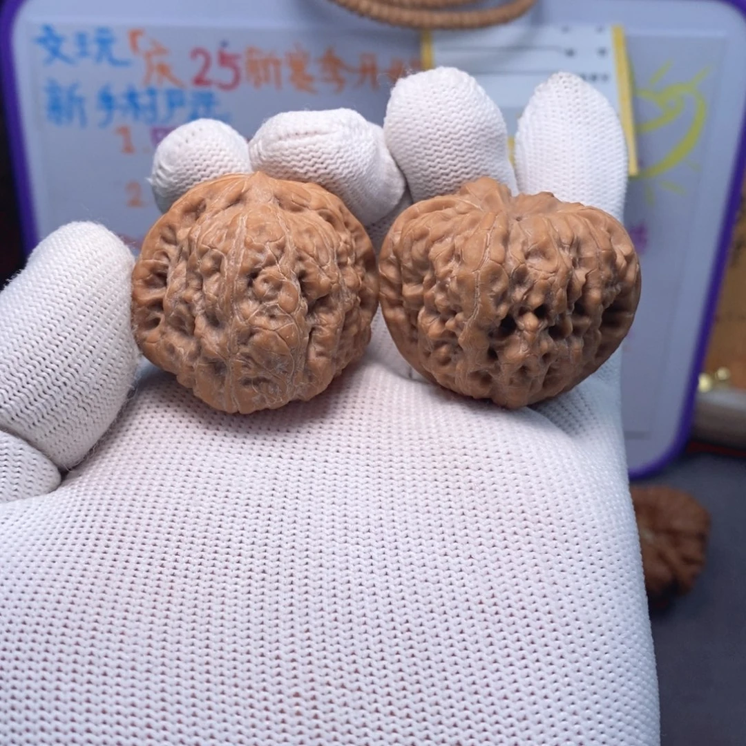 把件文玩核桃全品无修39尺头水儿平谷凹底