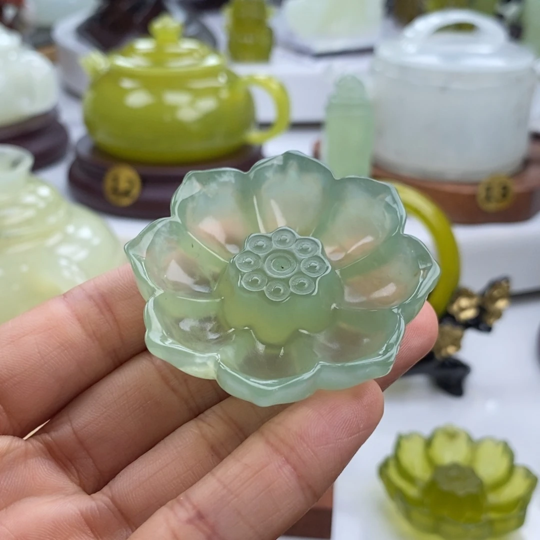 岫玉未镶嵌四大名玉香插