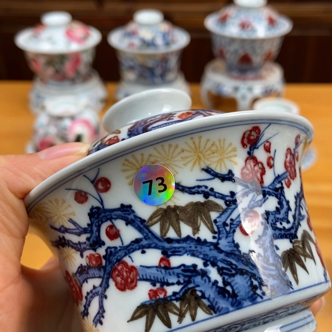 手绘现代茶具非古董