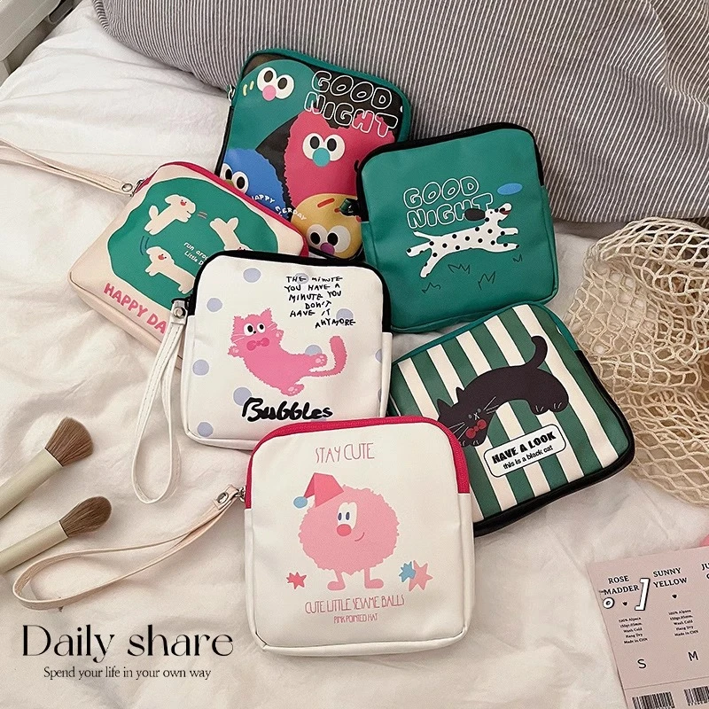 DIGODIGO可爱姨妈巾收纳包学生便携式小型月事包防水放卫生巾收纳