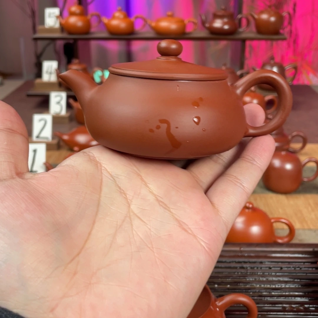 猪***猪茶壶紫砂精工超薄明炉
