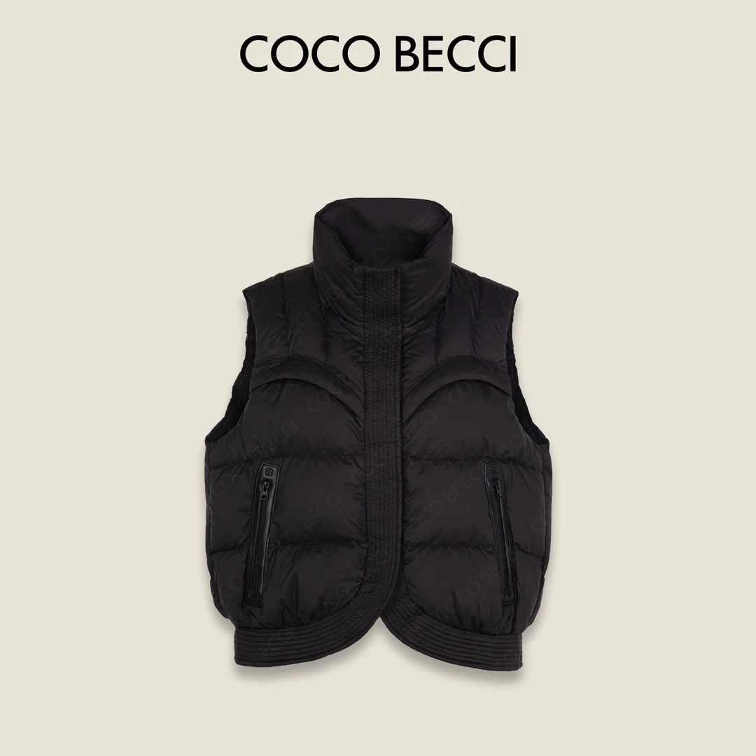 COCOBECCI【云感泡芙马甲】90鸭绒秋冬轻盈舒适羽绒马夹CFXYC307006