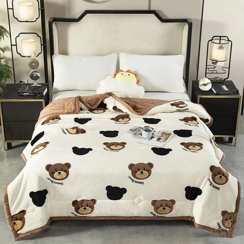 免费试睡十五天 2024新款牛奶绒被子单人学生加厚双面绒宝宝绒nt