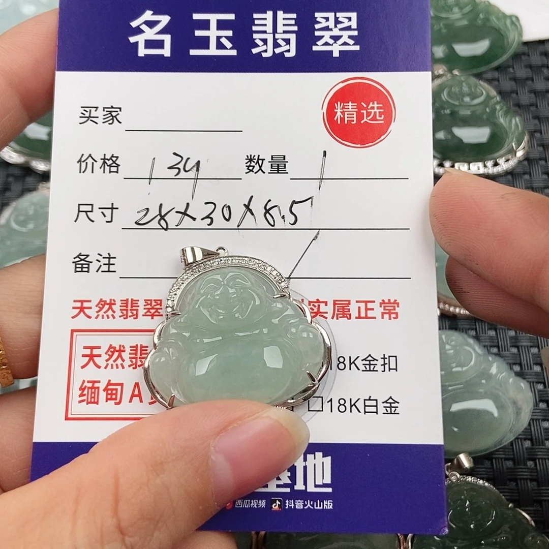 翡翠银S925镶嵌颈饰