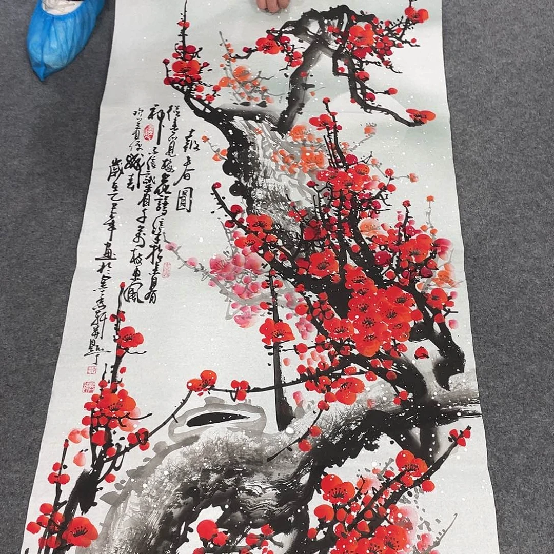 国画今天上午国画作品展示