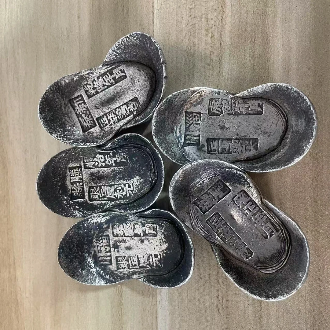 复古五帝元宝桌面摆件随机发