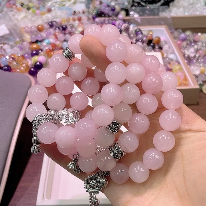 水晶手链未镶嵌38粉