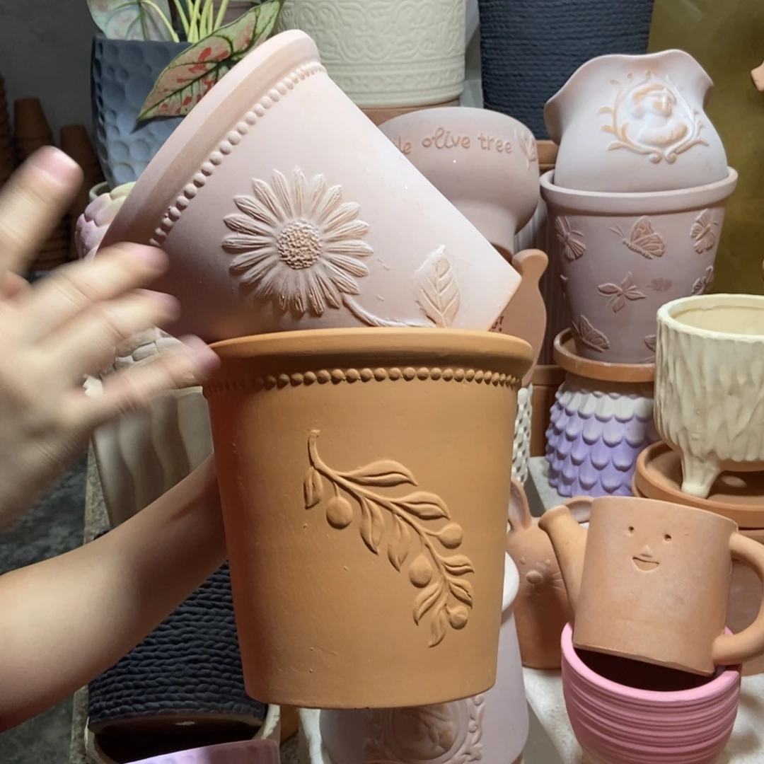 18×17雾化向阳+红陶橄榄枝2个