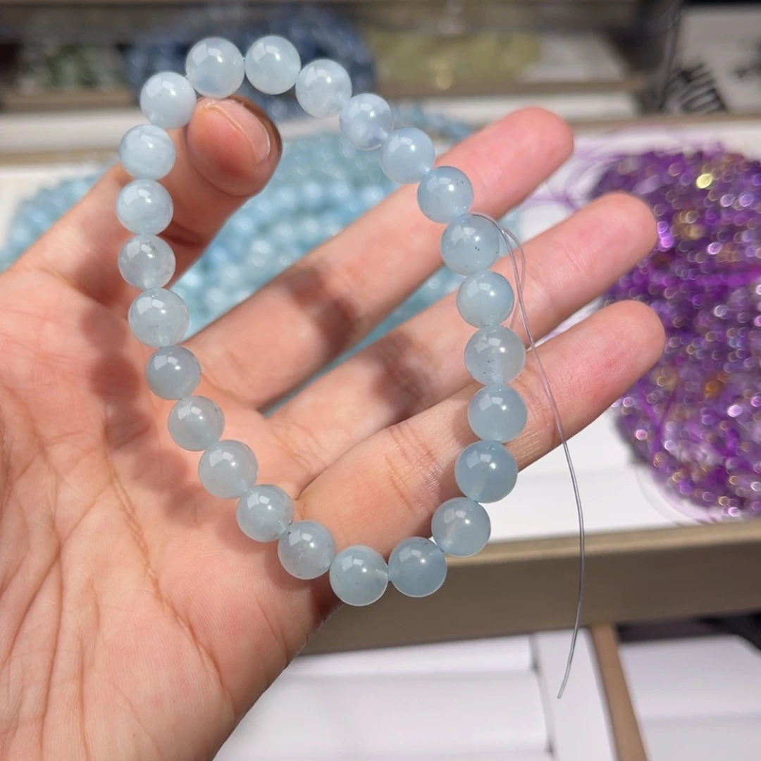 水晶手链未镶嵌海蓝宝008
