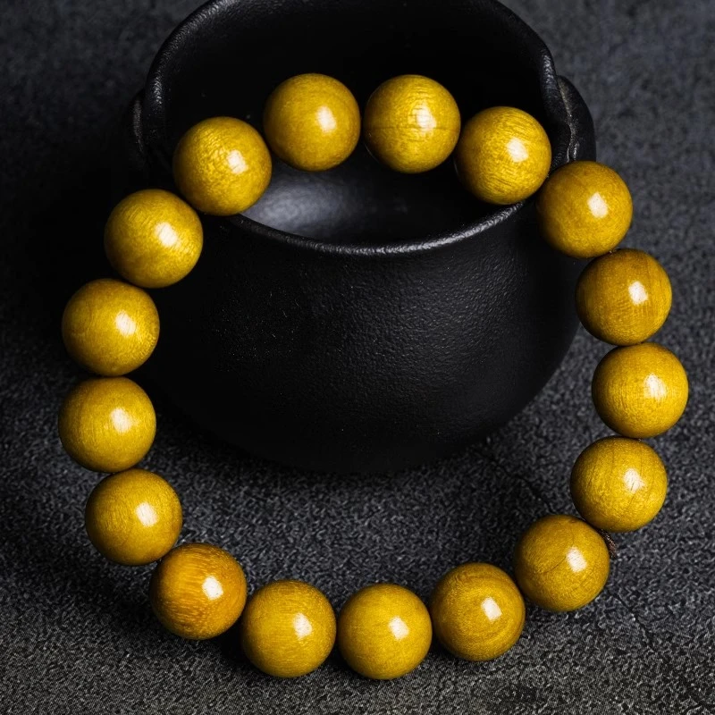 金丝楠枯木老料文玩盘玩收藏精美手工手串手链金丝楠木手串