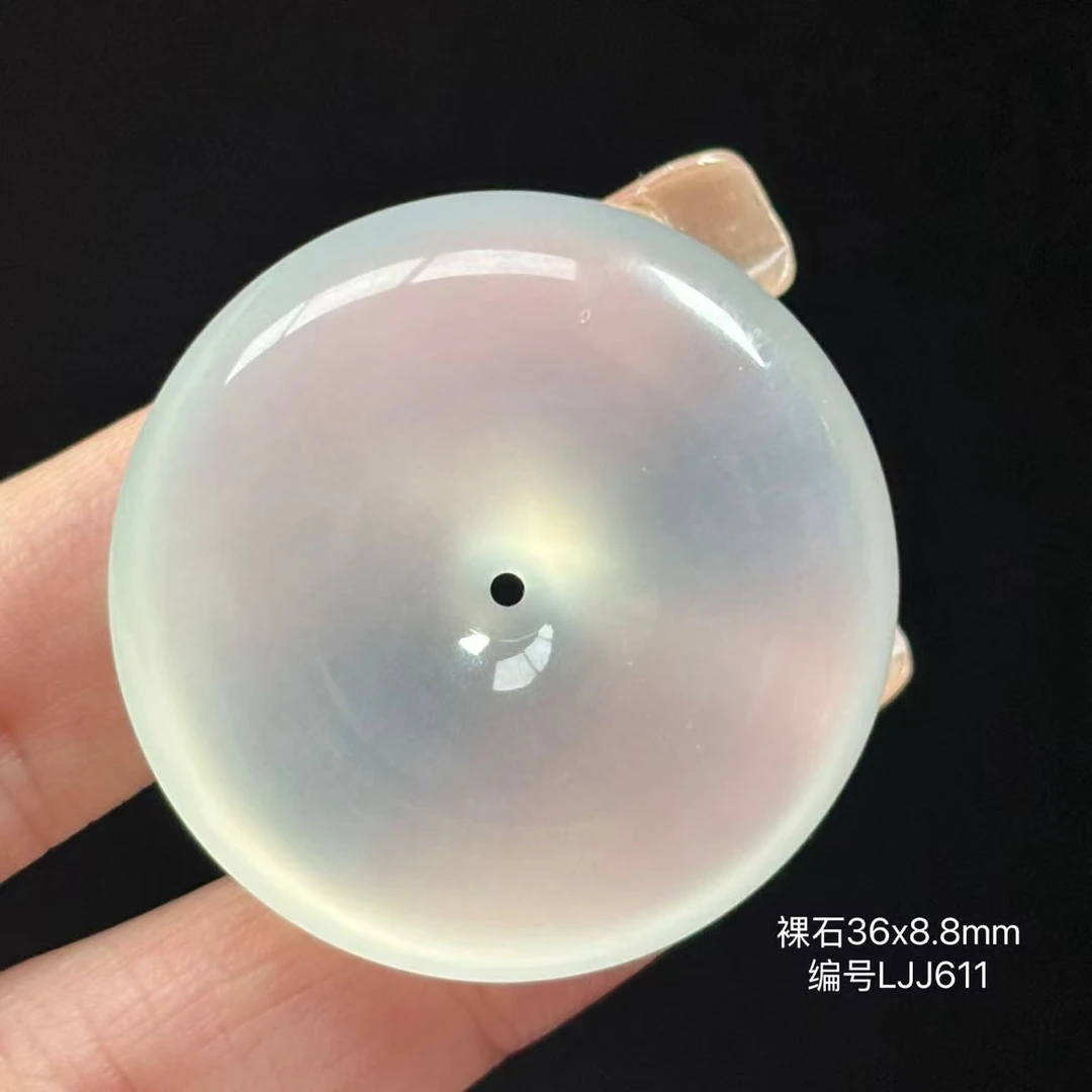 《缅甸珠宝严选》缅甸翡翠冰晴底平安扣吊坠（下单质询客服）LJJ