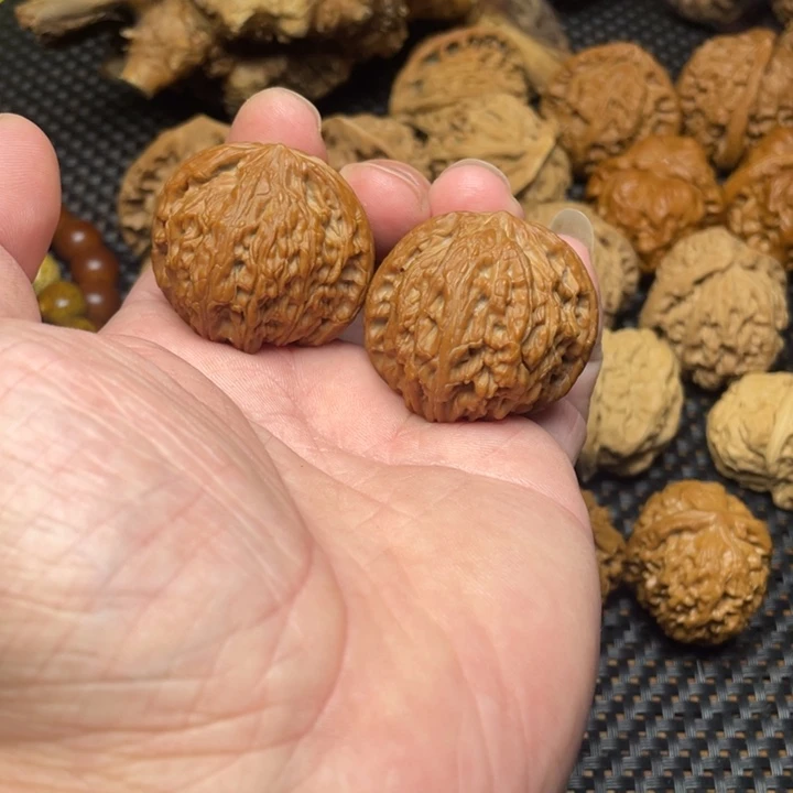 把件文玩核桃全品37磨盘狮子头