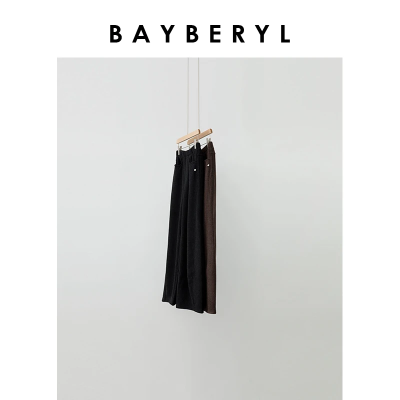 Z7-老贝轻解构香蕉裤挖袋松紧通勤冬休闲裤XXK4I2842-10/9