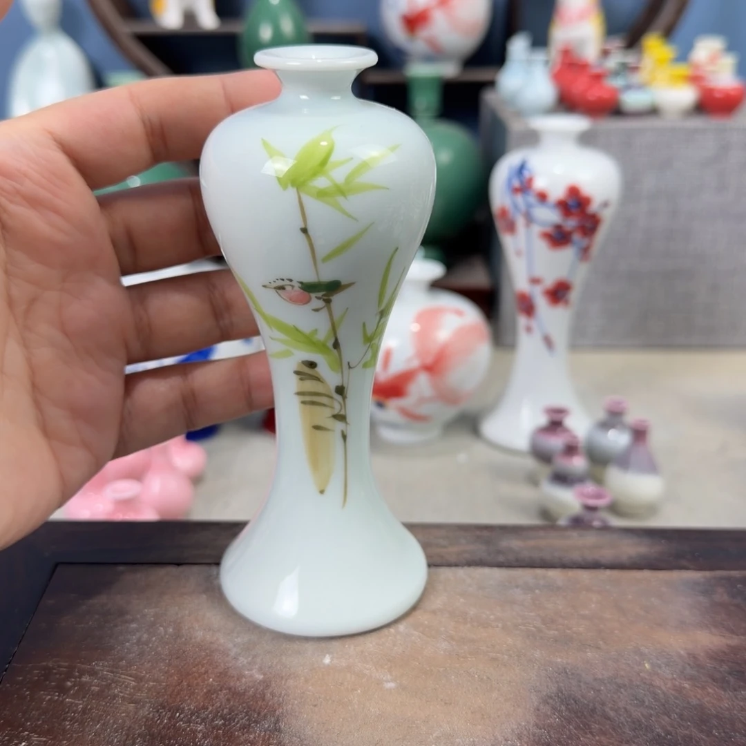 陶瓷手工小花器摆件