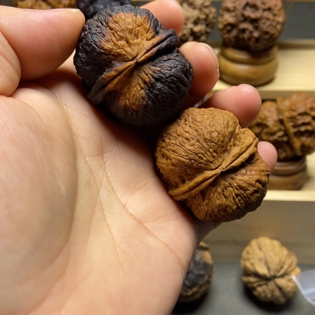 文玩核桃把件金蟾蛤蟆头