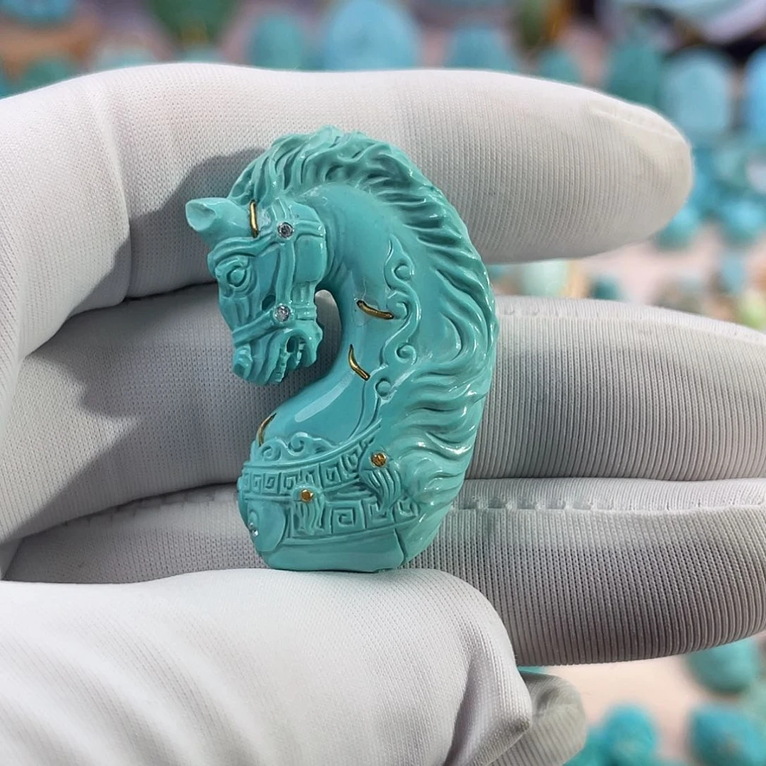 绿松石珠宝奇石未镶嵌