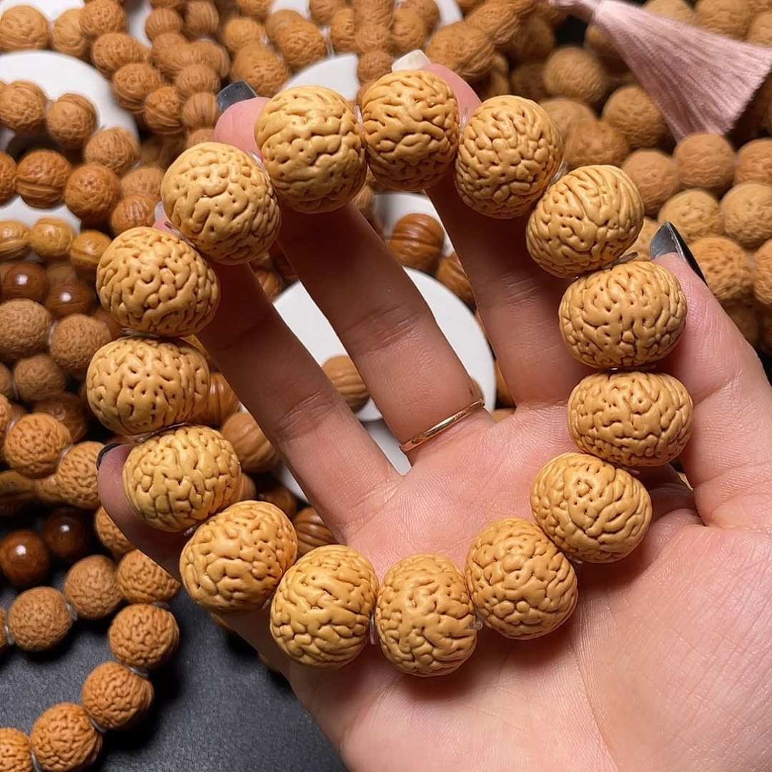 桃核手串磨盘手串