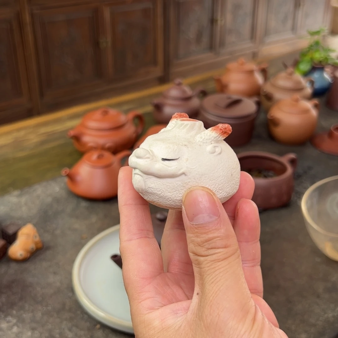 茶壶段泥明**文紫砂干泡