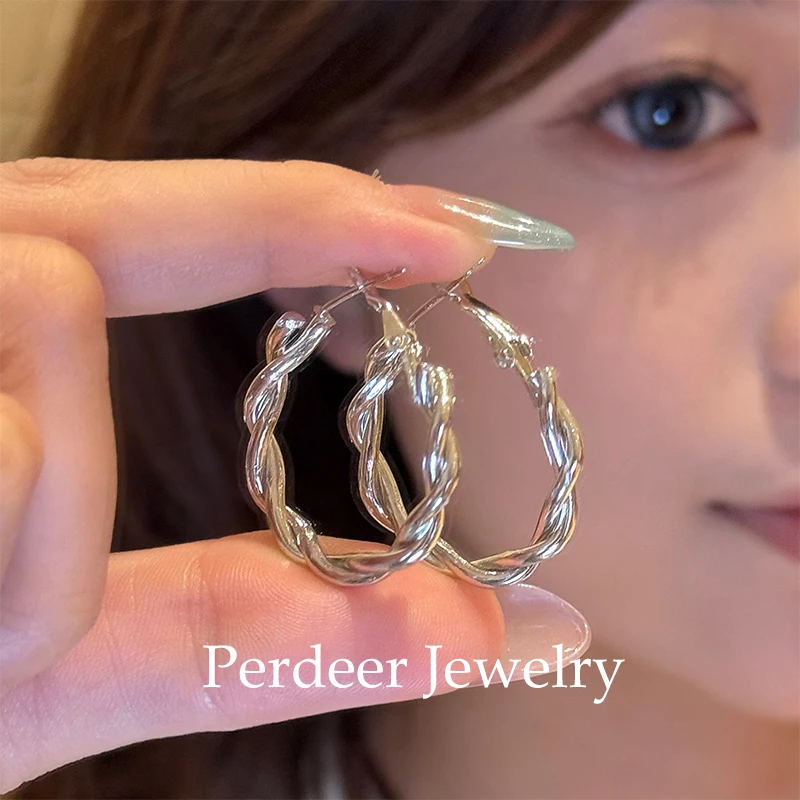 PERDEER 合金耳饰 原创设计日韩轻奢耳钉ins小众夸张复古耳饰素款