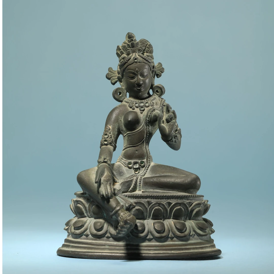 【4月29日古董拍卖】5312 清乾隆 铜度母坐像