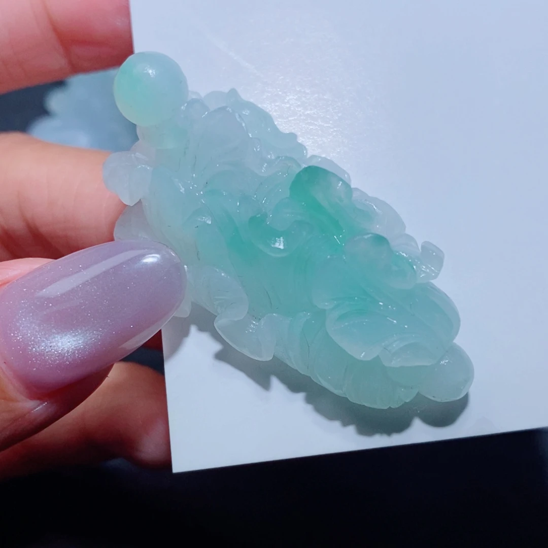 定制翡翠未镶嵌定制翡翠毛货挂件