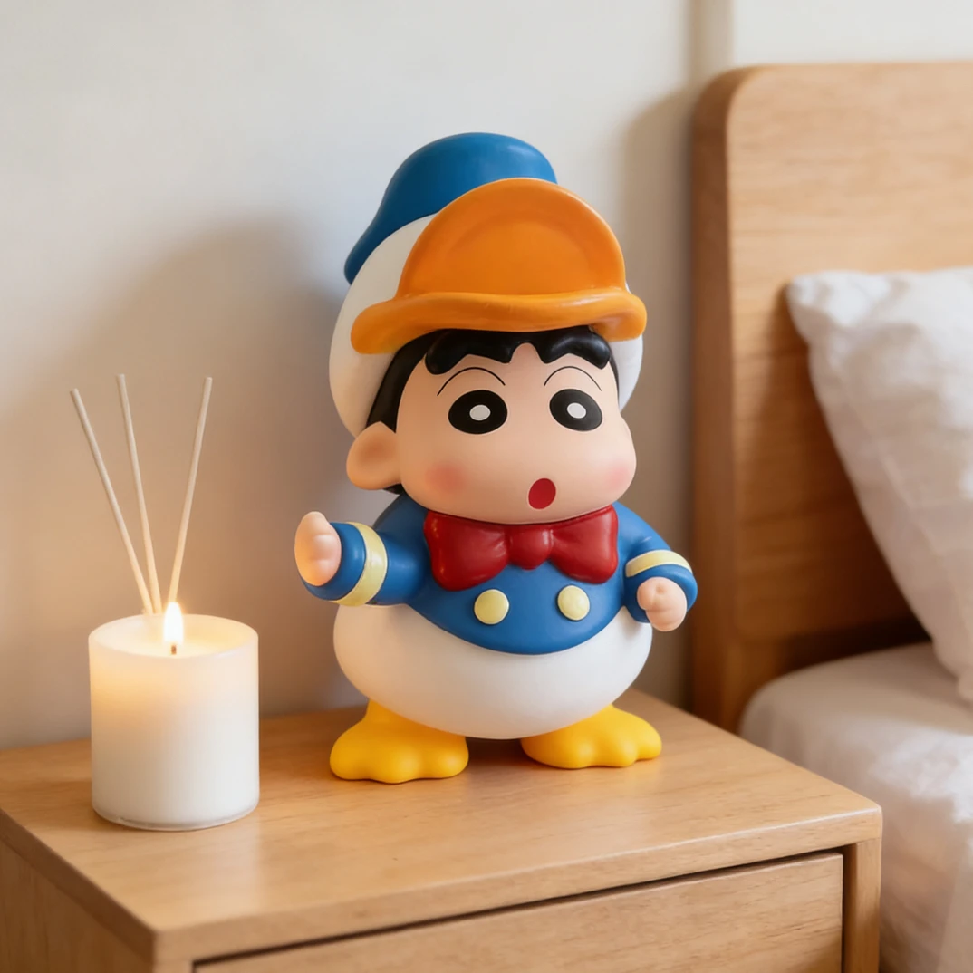 40cm唐老鸭小新潮玩手办优质版本收藏生日礼物蜡笔小新潮玩物品