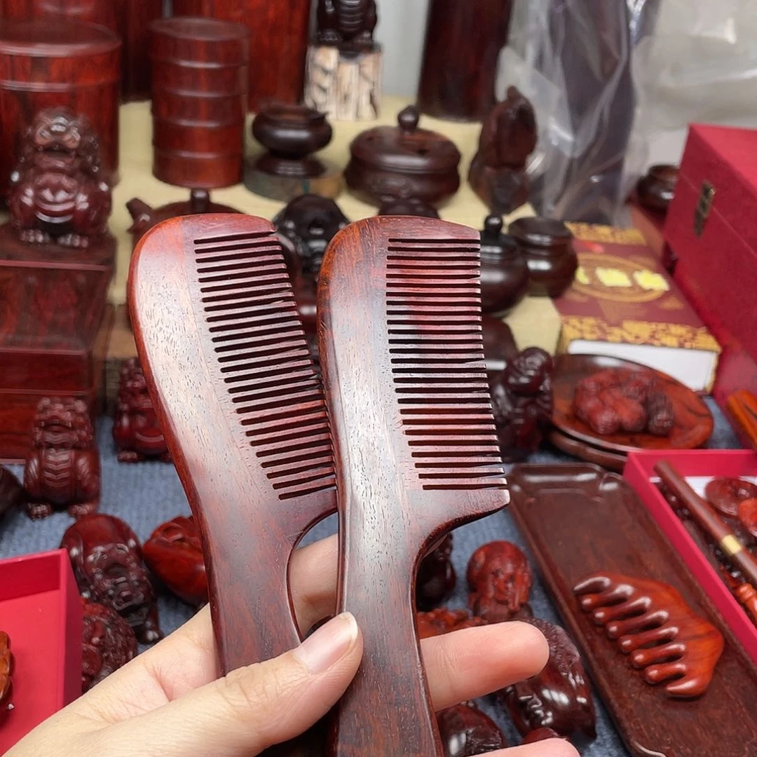 檀香紫檀（小叶紫檀）取*梳子一对