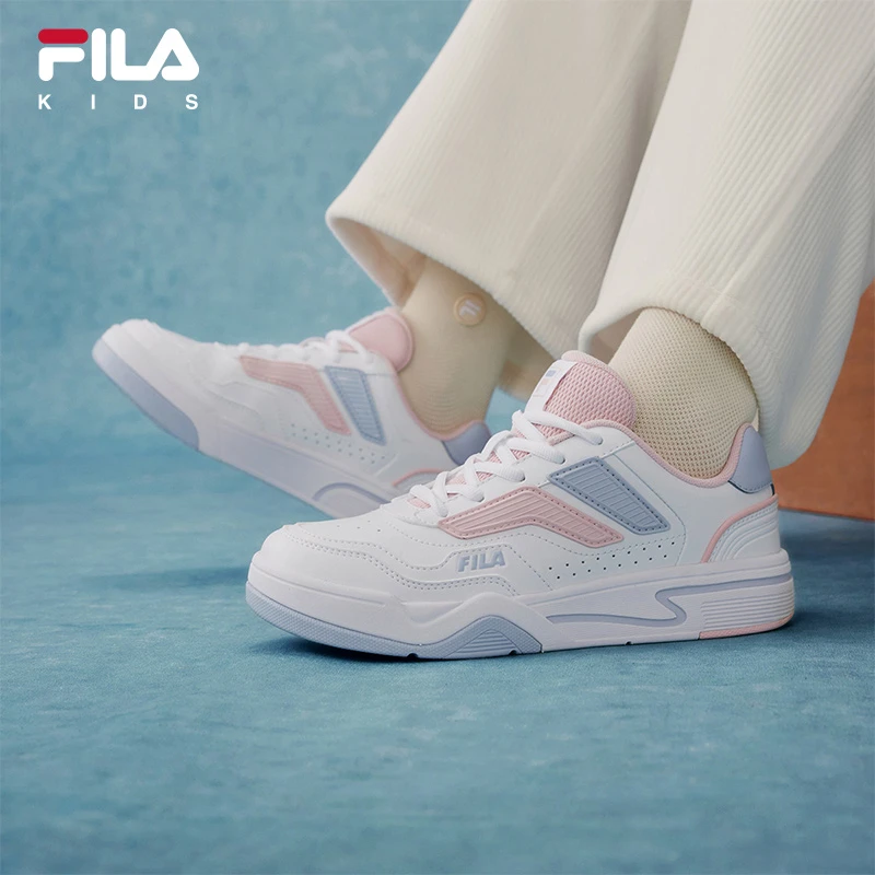 【斐乐儿童Q4律动】2025年冬季中大童律动儿童经典板鞋K55B541302