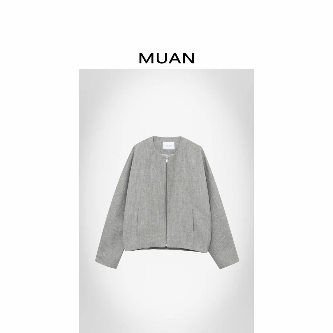 木岸MUAN：《哥迪小外套》定制老钱百搭高级棒球外套女CQ-YJ-23987