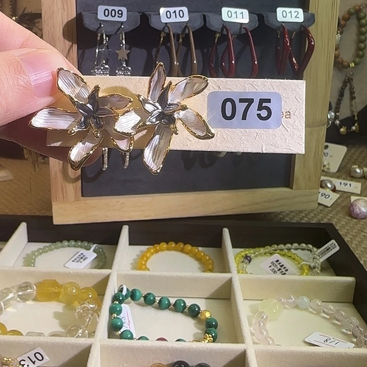 铜合金合金仿珍珠耳钉