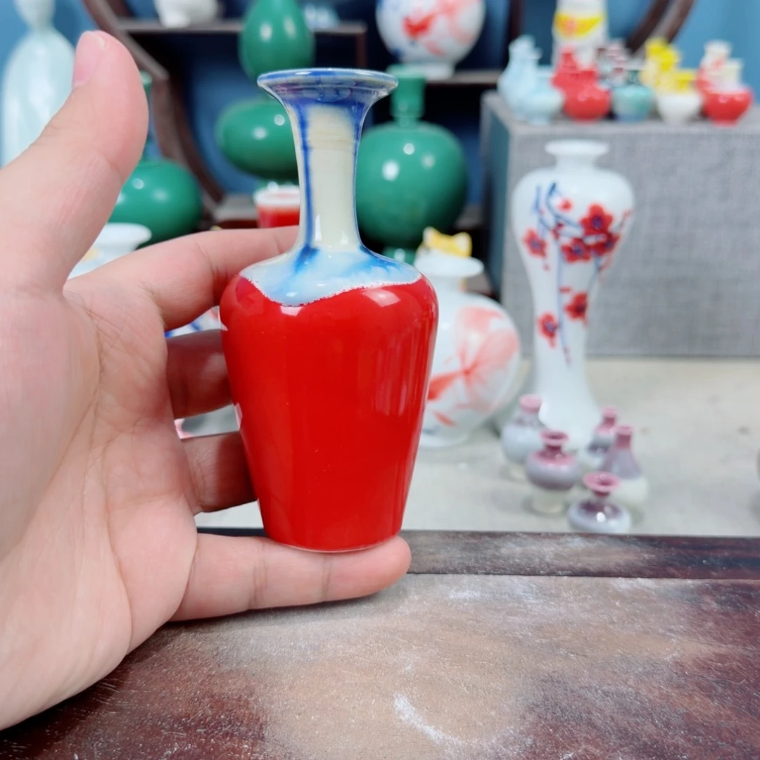 陶瓷手工小花器摆件