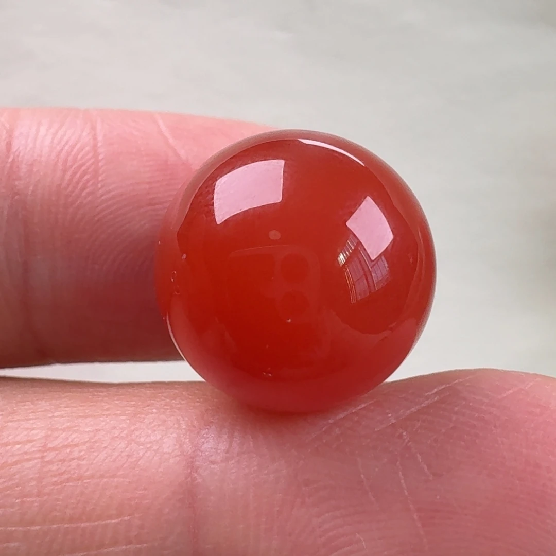 南红玛瑙未镶嵌圆珠14.2