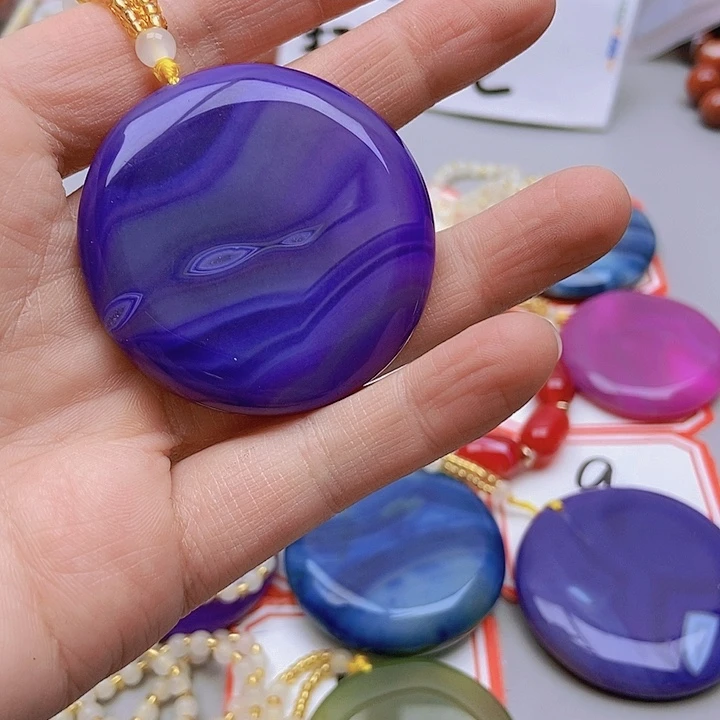 【闪购商品】玛瑙/玉髓珠宝半成品未镶嵌健**乐