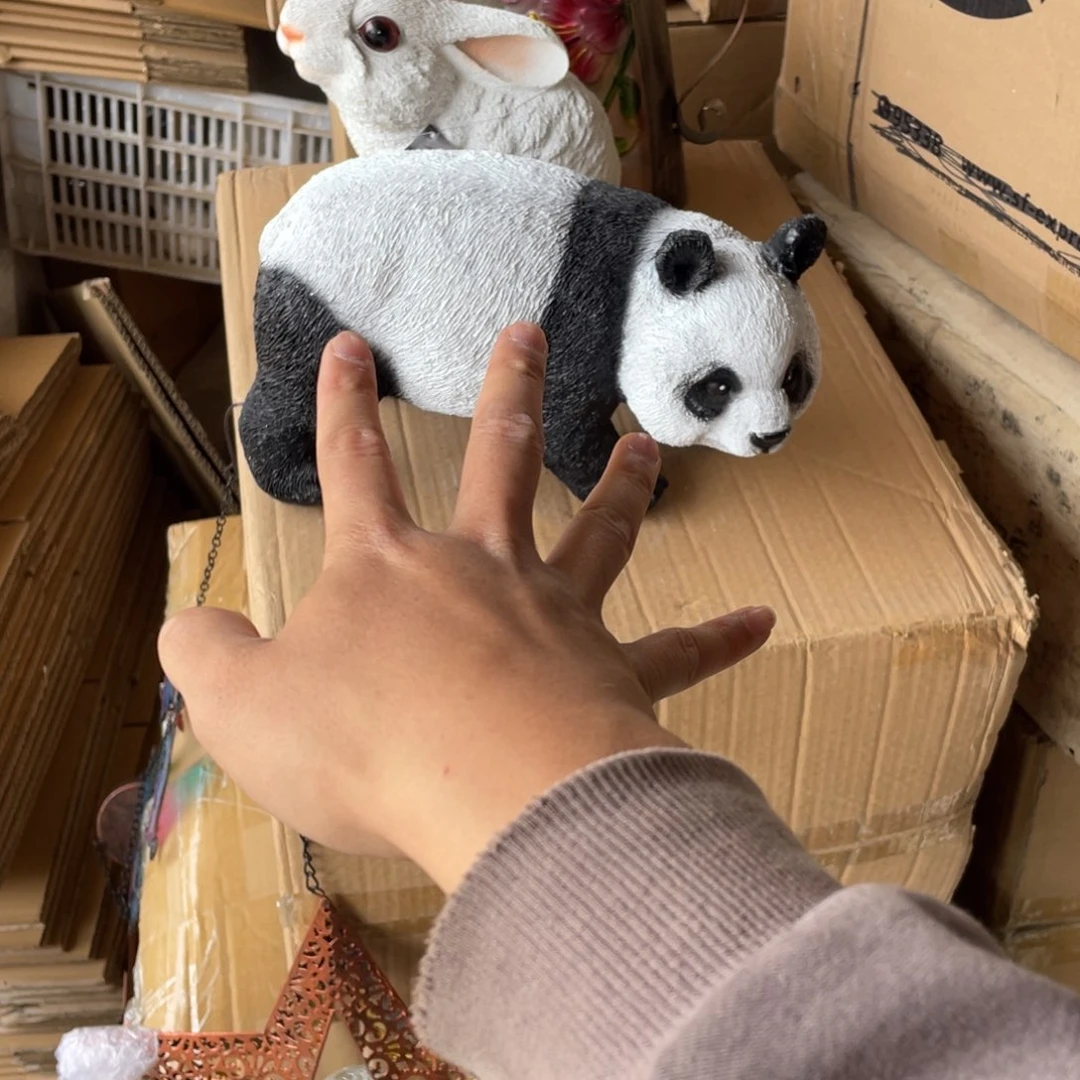 【闪购商品】树脂仿真大熊猫摆件