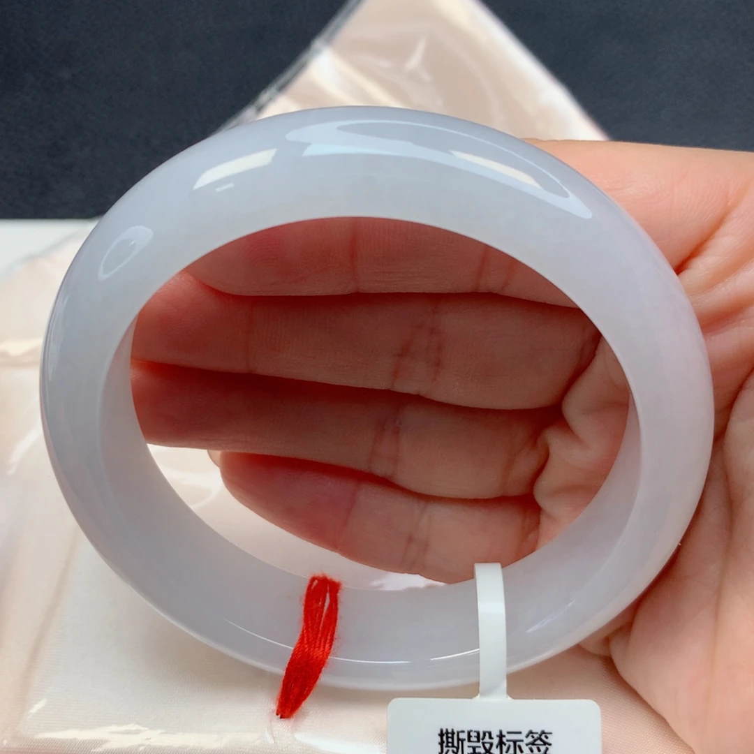 未镶嵌手镯翡翠57-58白月光