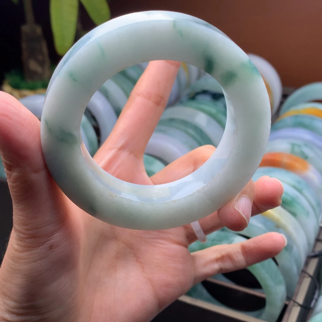 未镶嵌定制手镯定制翡翠定制51-58