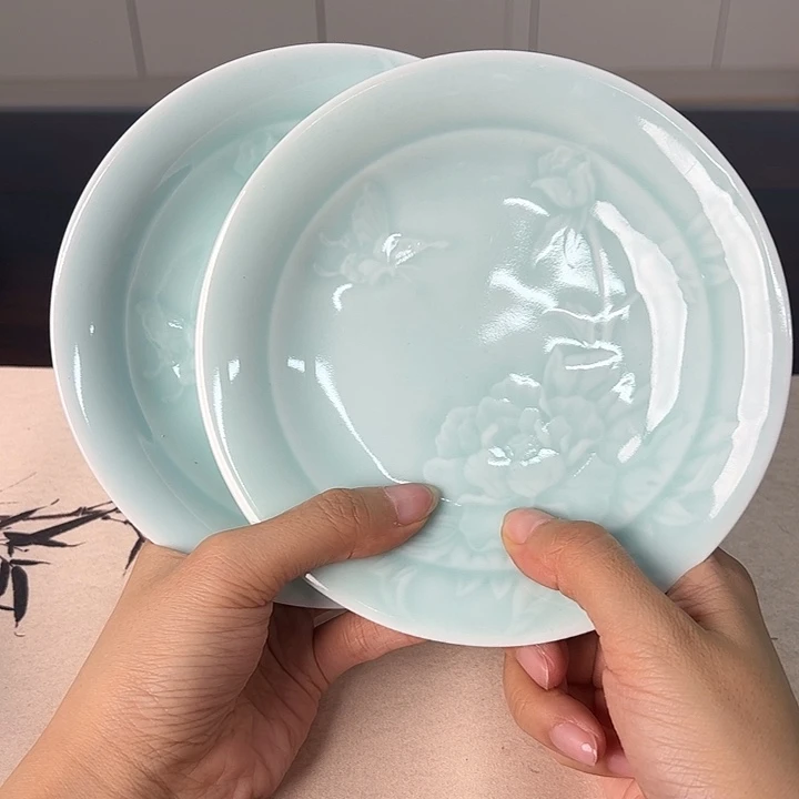 龙泉云间青瓷小米茶器