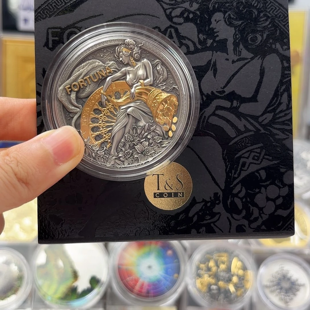 张***中纯银神圣之美系列财富女神2023年2盎司银币