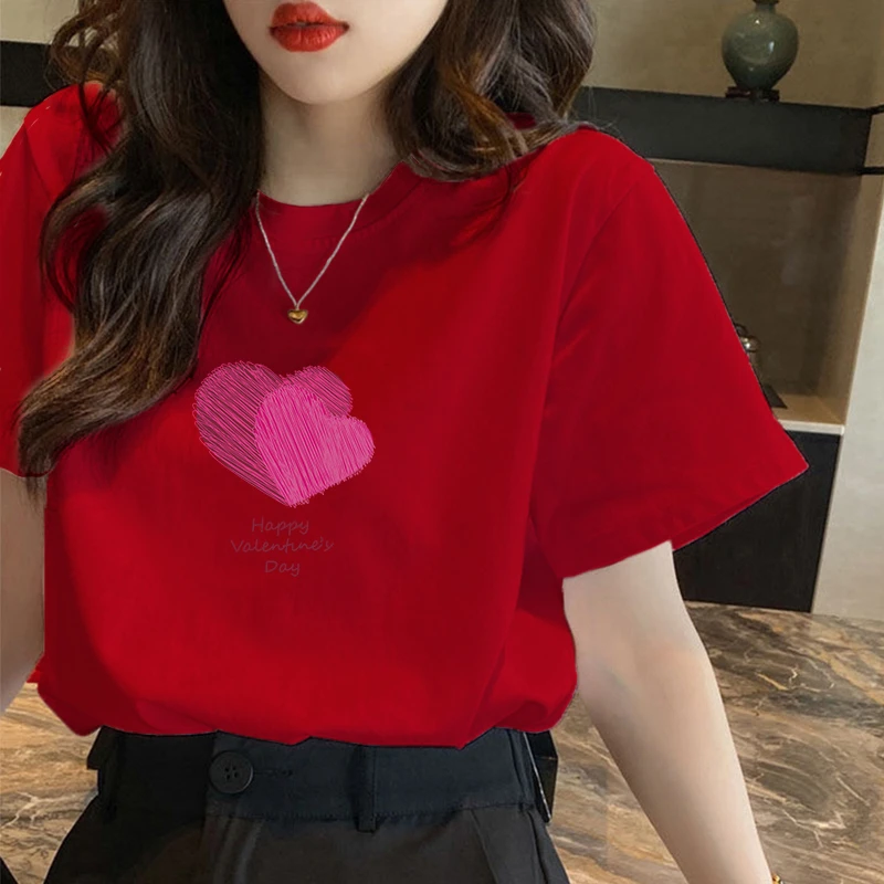 红色t恤女新年短袖2025秋冬新款爆款蛇年本命年衣服喜庆半袖上衣