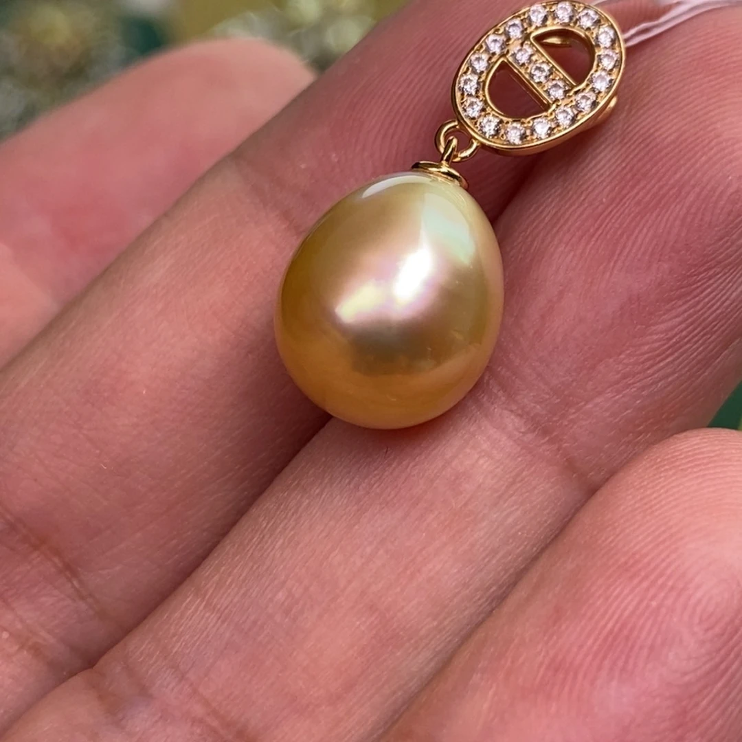 颈饰银S925镶嵌海水珍珠