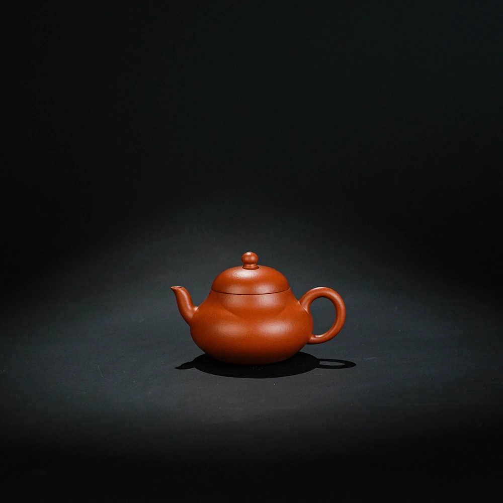 树见造物x铁画轩丨矮梨小煤窑嫩朱泥140cc紫砂壶