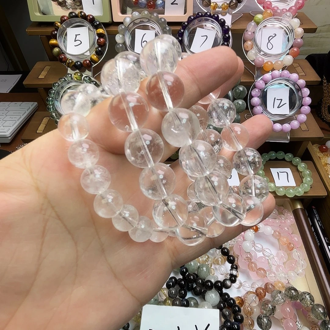 未镶嵌手链水晶天然白水晶