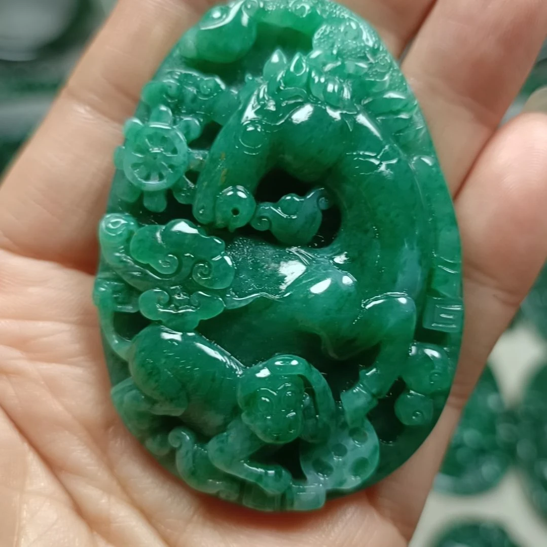 独山玉马上封侯未镶嵌