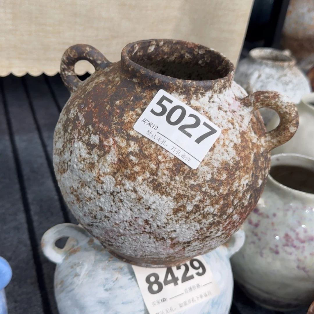 静***^摆件景德镇高温花瓶编码5027高21口9默认无孔