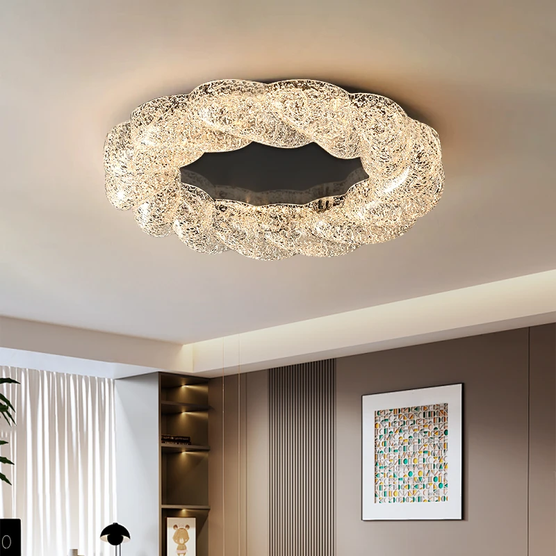 意式极简卧室吸顶灯现代轻奢高级感主卧房间灯新款简约书房护眼灯