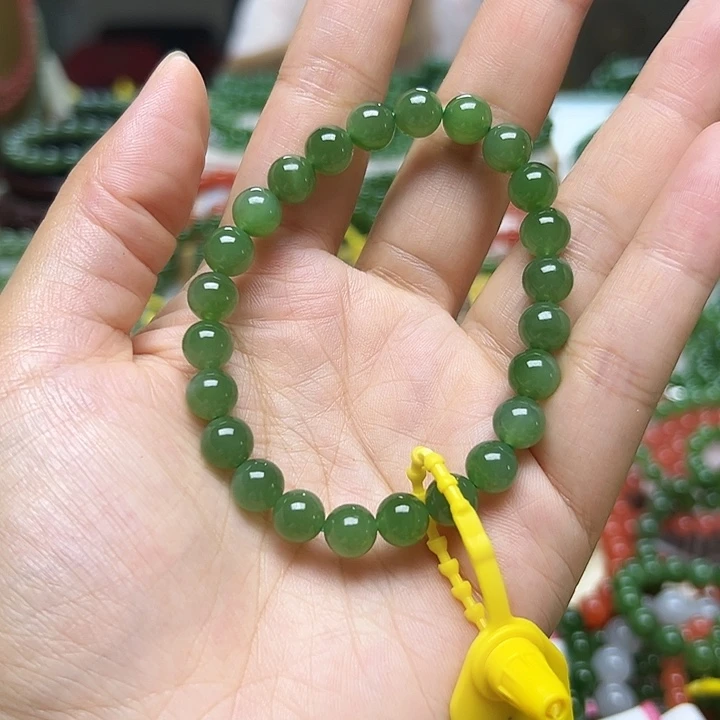 手链未镶嵌和田玉（碧玉）